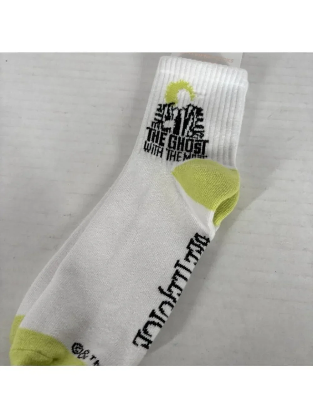 American Eagle Women Beetlejuice “The Ghost With The Most” Boyfriend Socks NWT